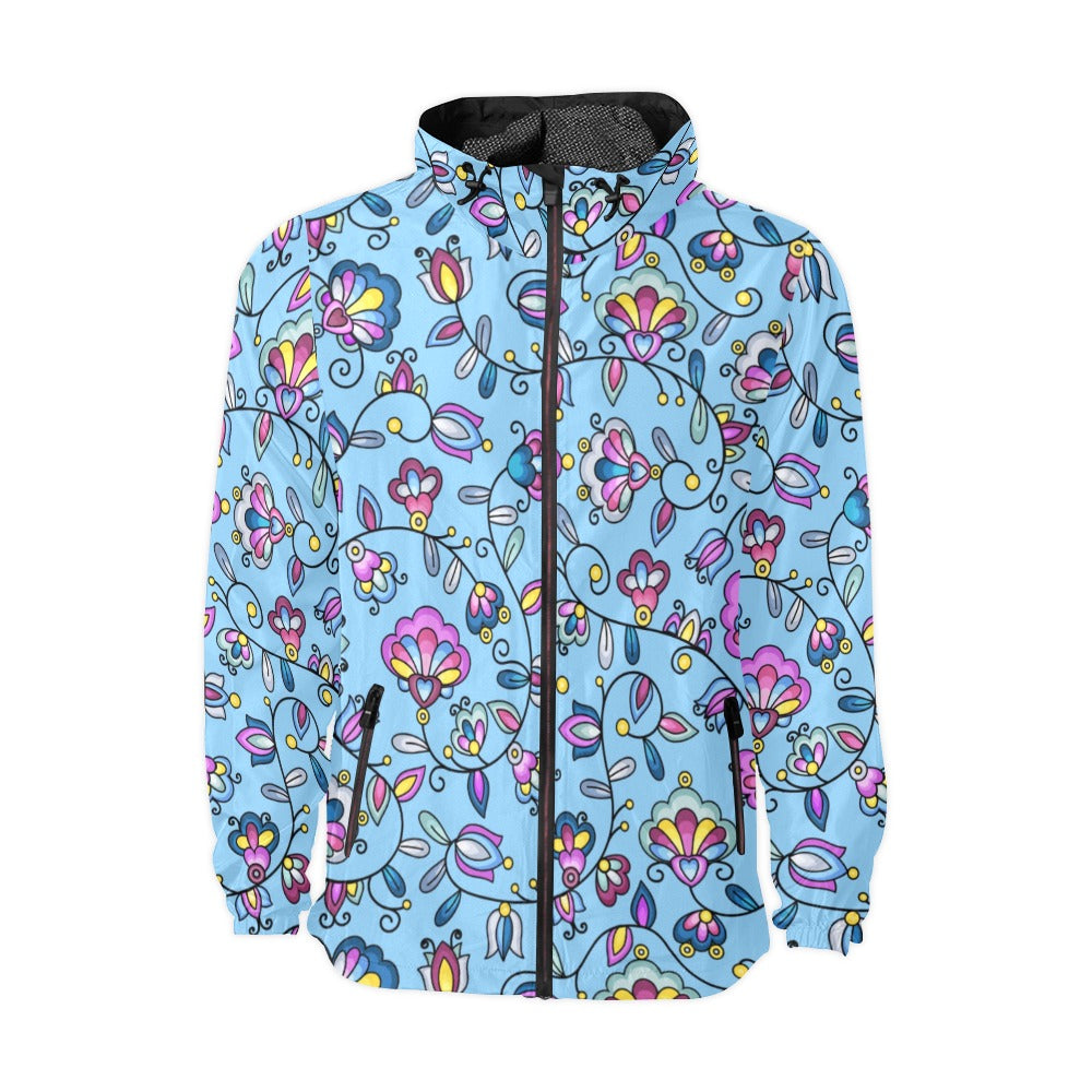 Autumn Bundle Blessing Blue Men's Windbreaker