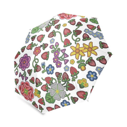 Berry Pop White Foldable Umbrella