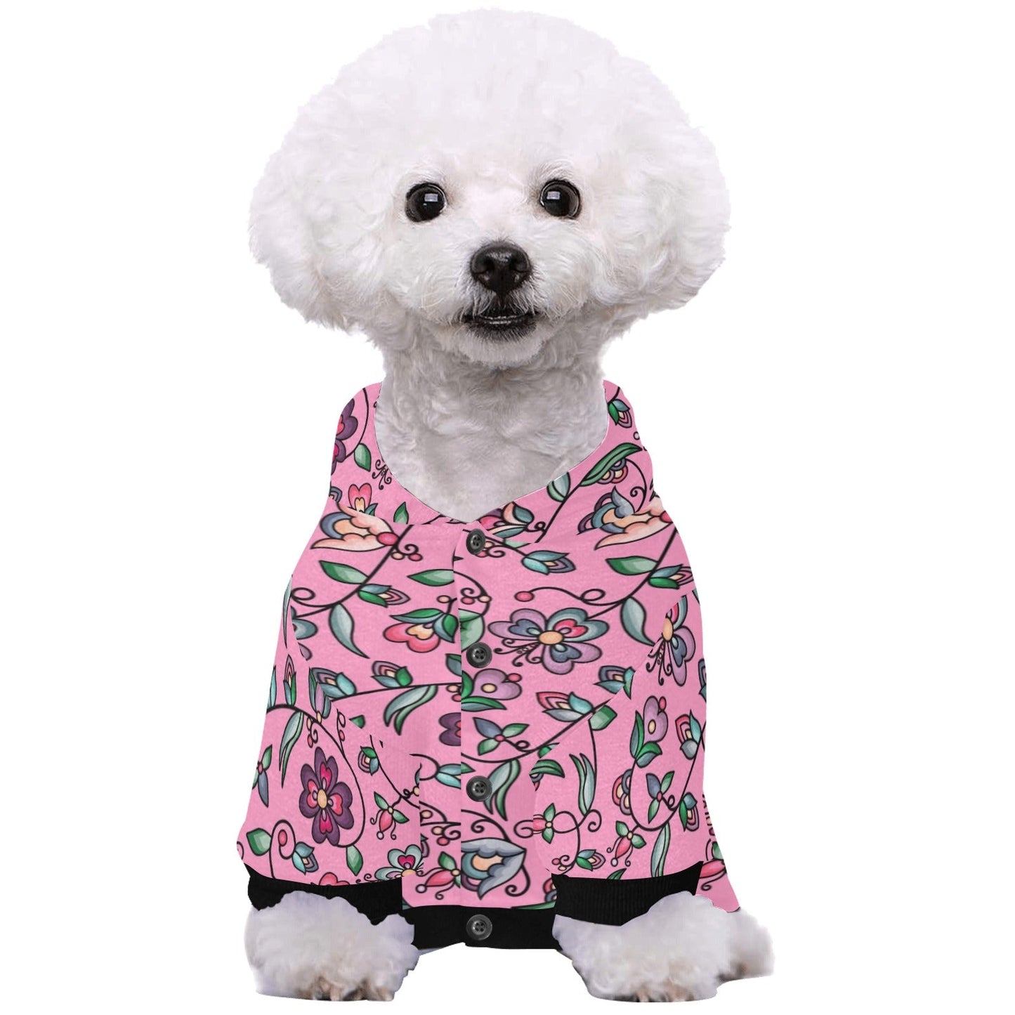 Amber Evening Garland Pink Pet Dog Hoodie