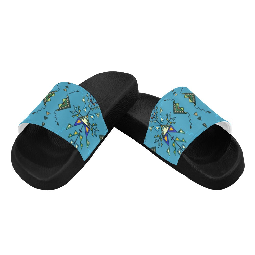 Bear Shield Blue Men's Slide Sandals