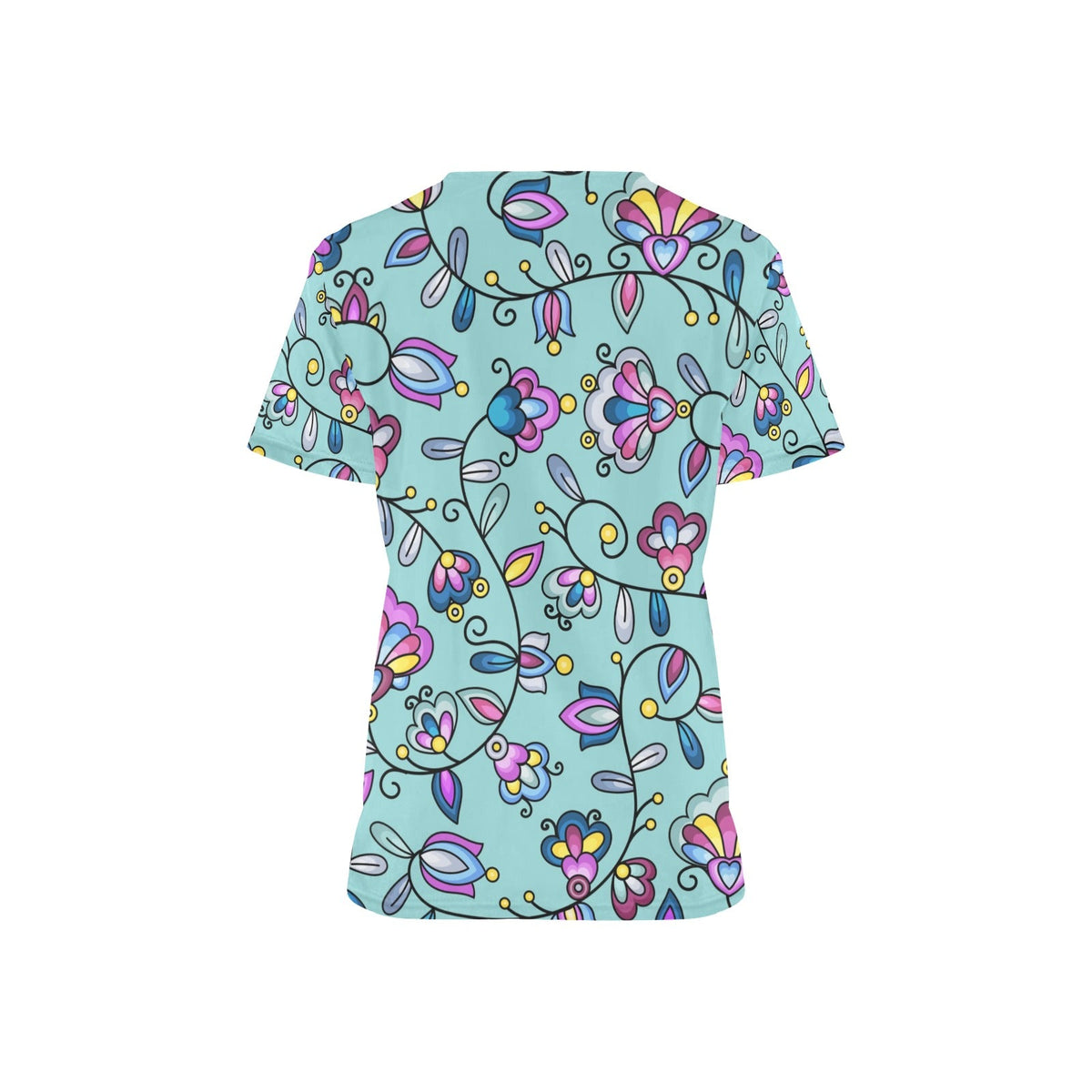 Autumn Bundle Blessing Turquoise Scrub Top