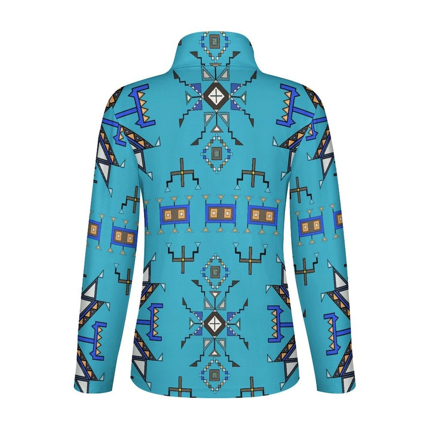 Eagle Strike Blue Long Sleeve Yoga Shirt