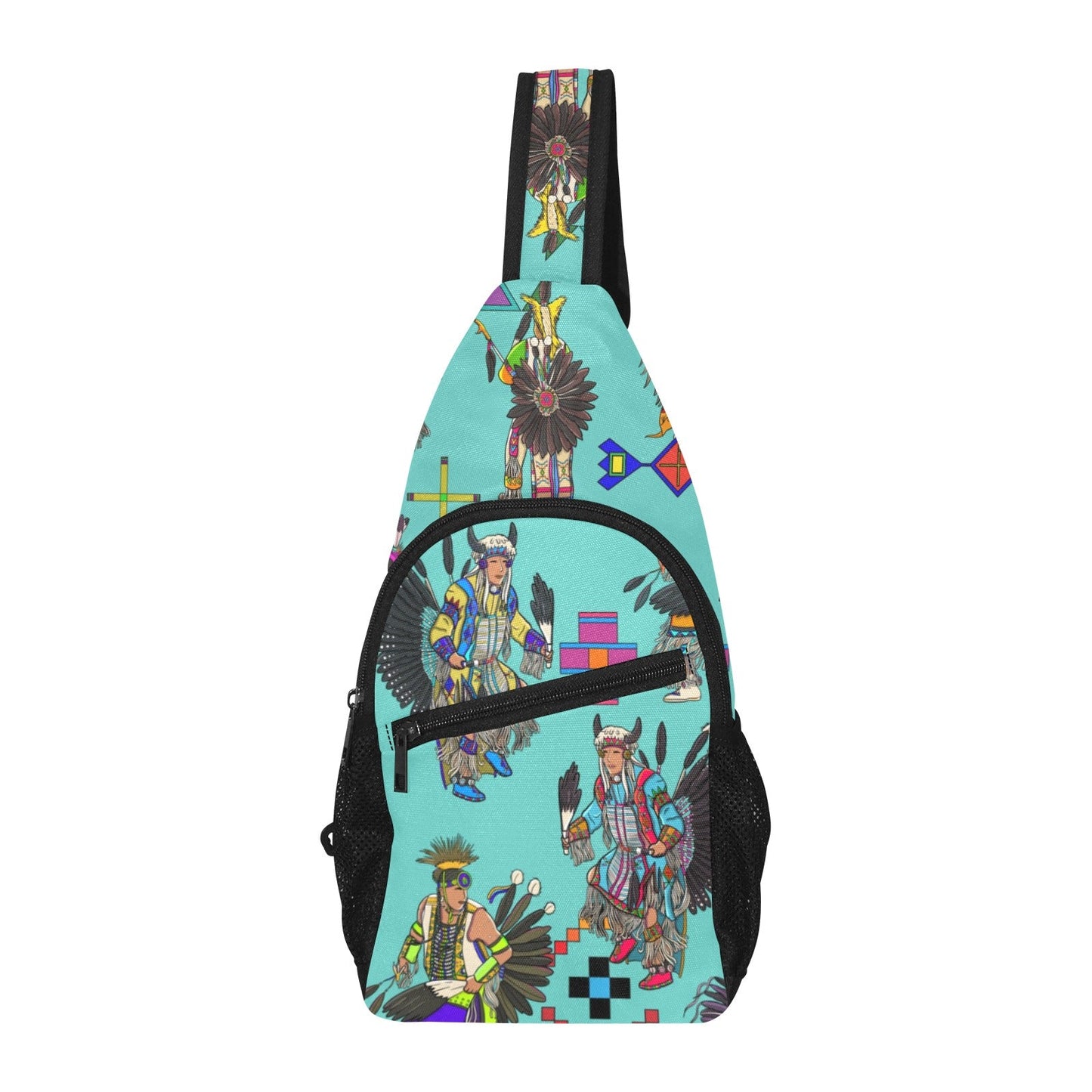 Men's Tradish Dancers Eggshell Blue Chest Bag