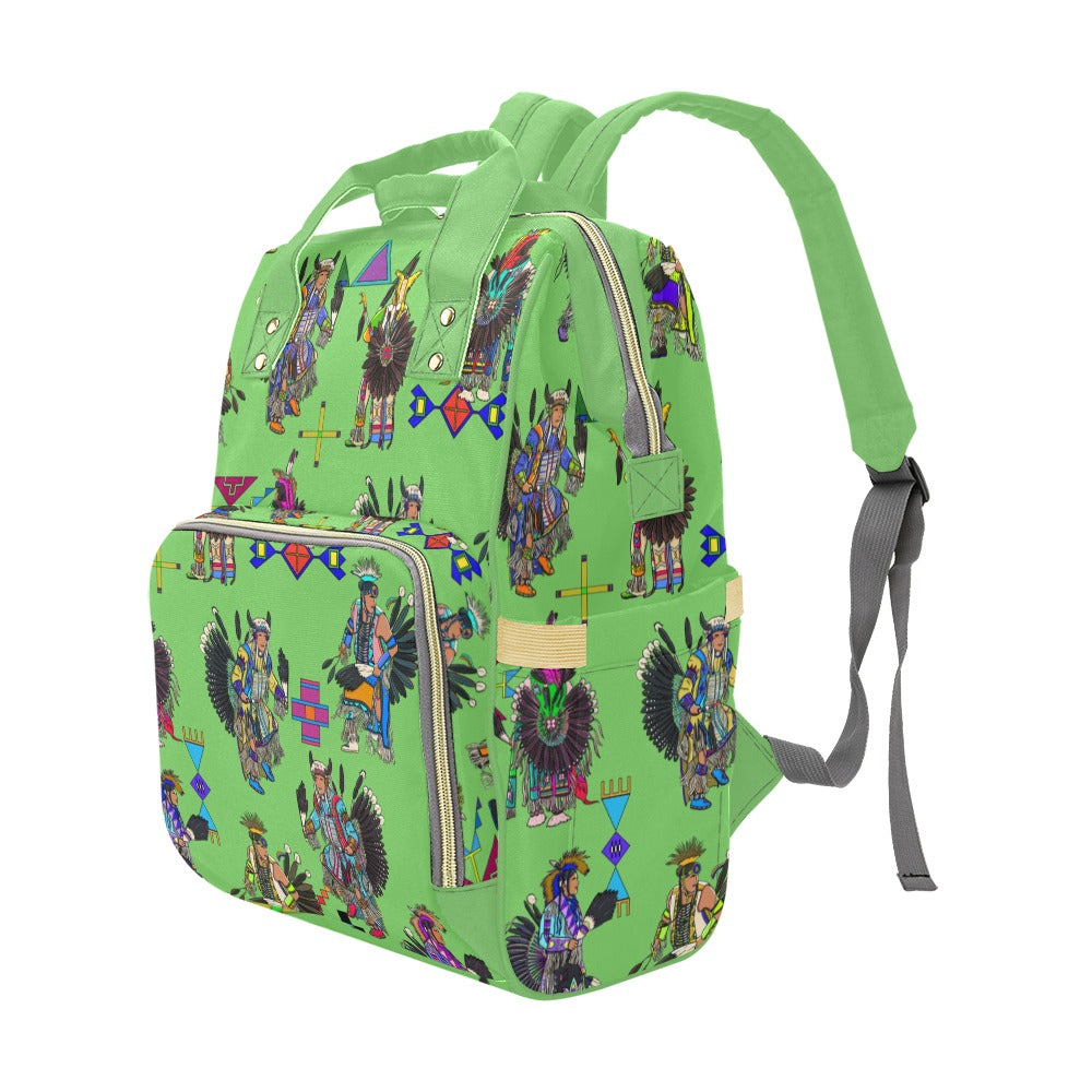 Men's Tradish Dancers Grass Multi-Function Diaper Backpack