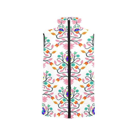 Floral Beadwork Padded Vest