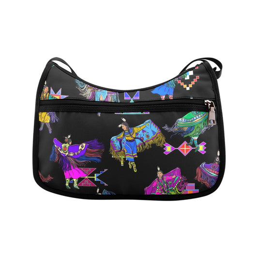 Women's Fancy Dancers Black Crossbody Bag