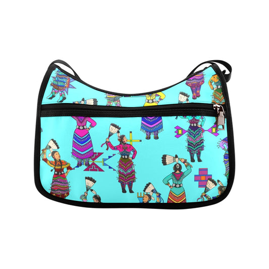 Women's Jingle Dancers Turquoise Crossbody Bag
