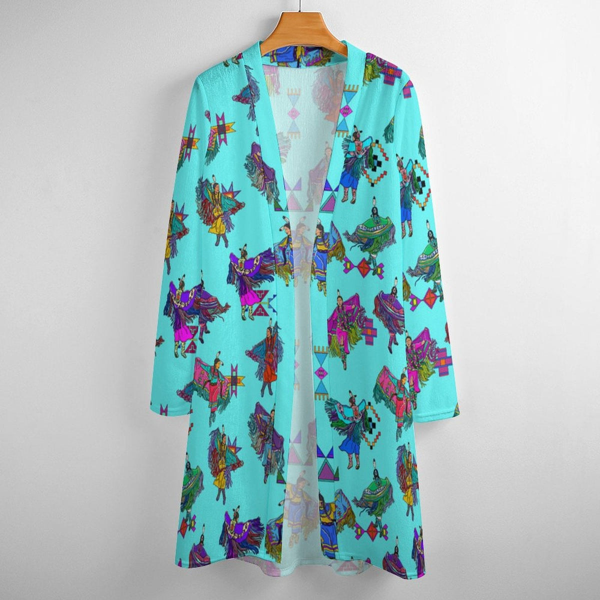 Women's Fancy Dancers Turquoise Cardigan