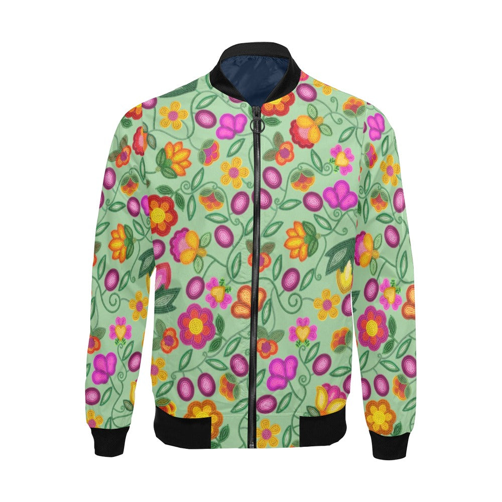 Boreal Bounty Green Bomber Jacket