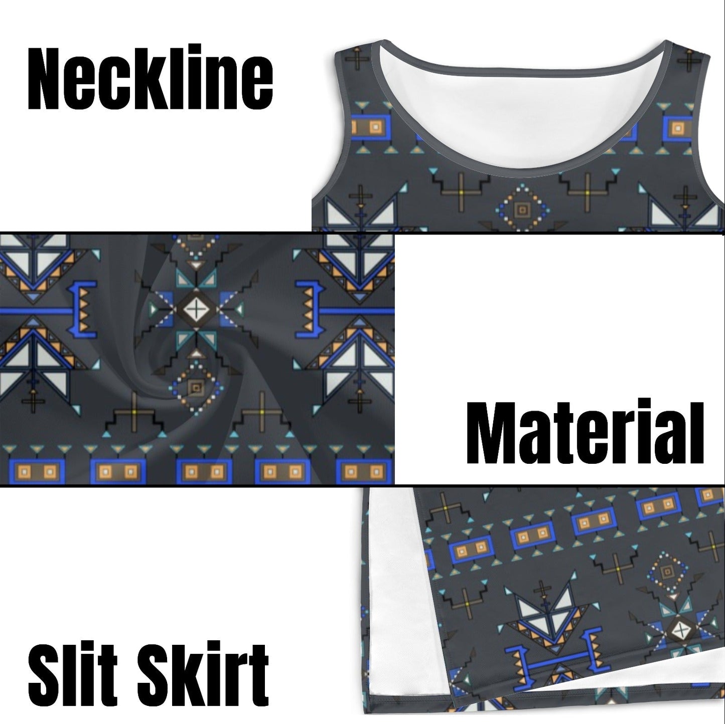 Eagle Strike Gray Phaedra Sleeveless Open Fork Long Dress