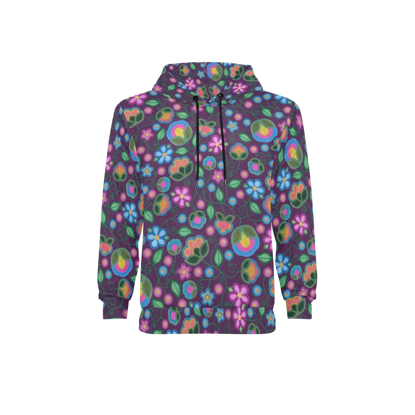 Turquoise Sunbeam Violet Fleece Hoodie