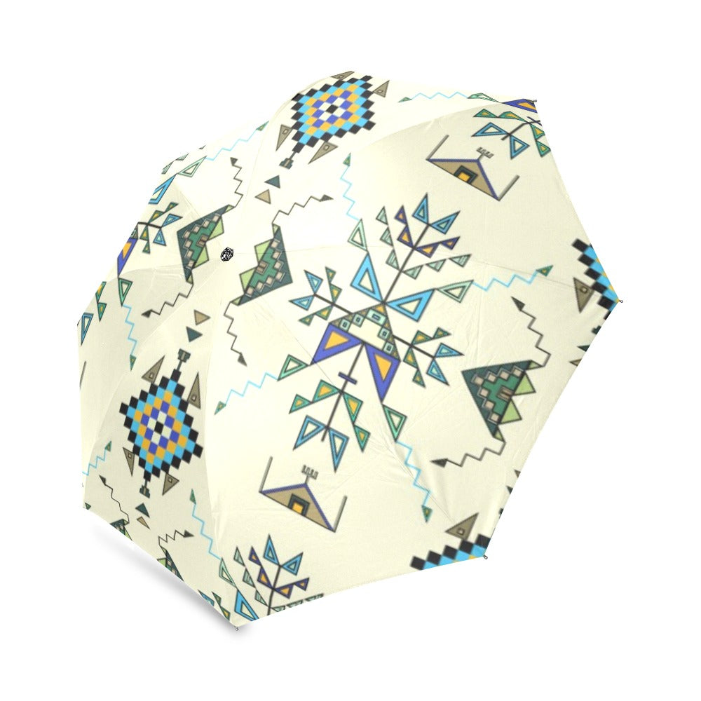 Bear Shield Cream Foldable Umbrella