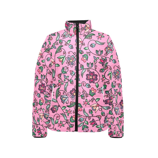 Amber Evening Garland Pink Stand Collar Jacket