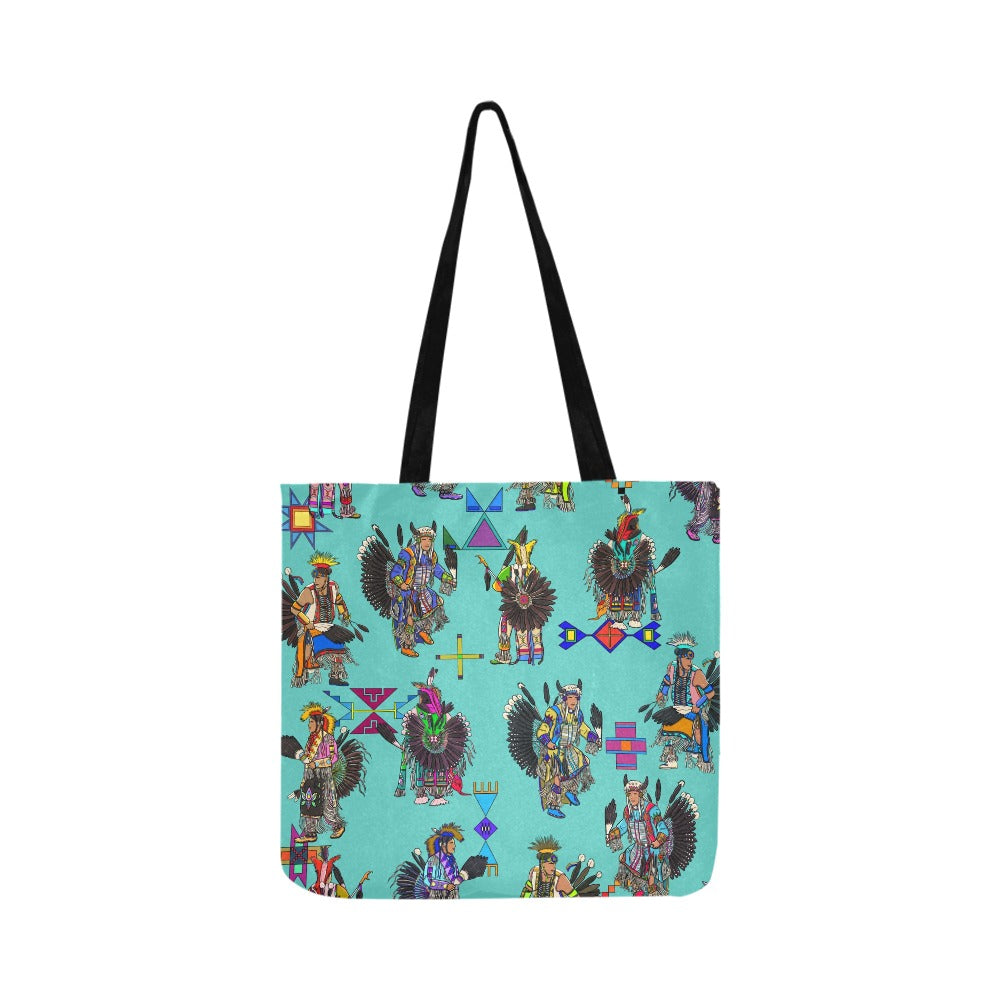 Men's Tradish Dancers Eggshell Blue Reusable Shopping Bag