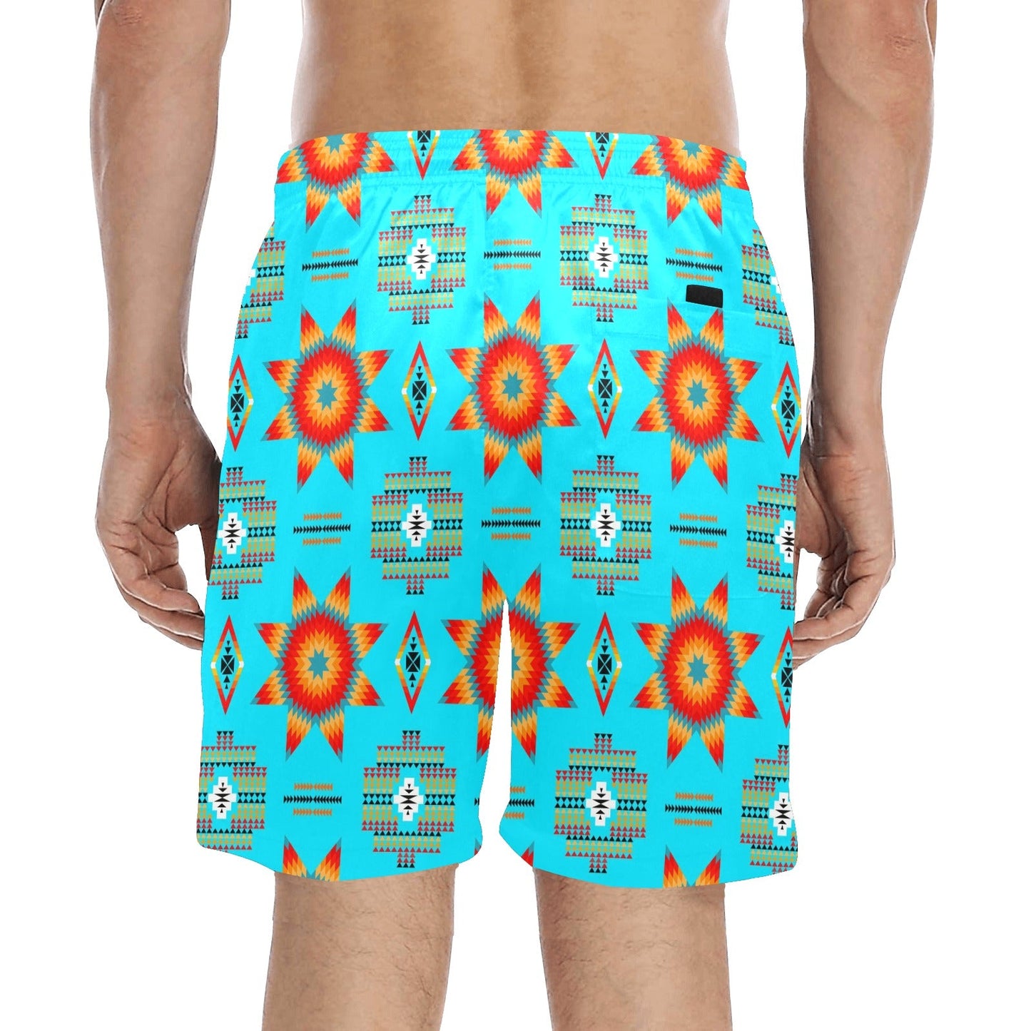 Rising Star Harvest Moon Men's Mid-Length Beach Shorts