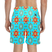 Load image into Gallery viewer, Rising Star Harvest Moon Men&#39;s Mid-Length Beach Shorts
