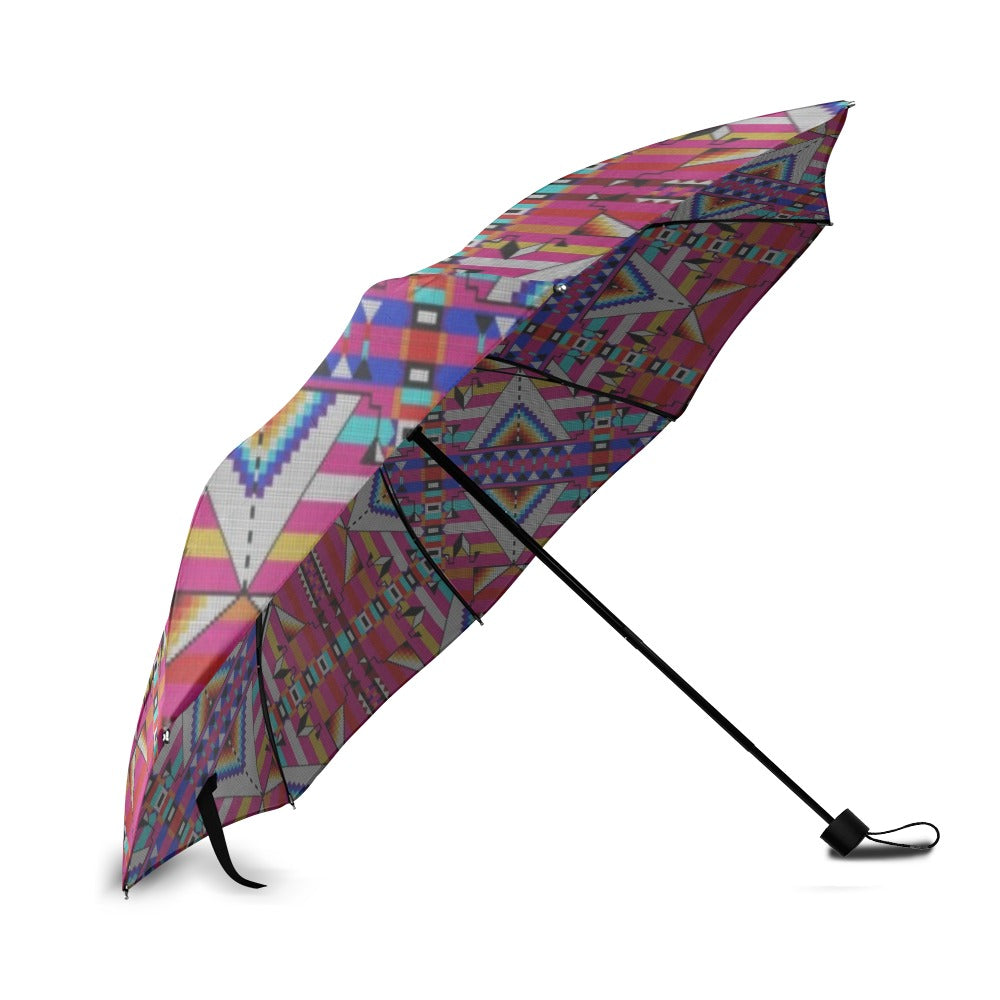 Medicine Blessing Pink Foldable Umbrella