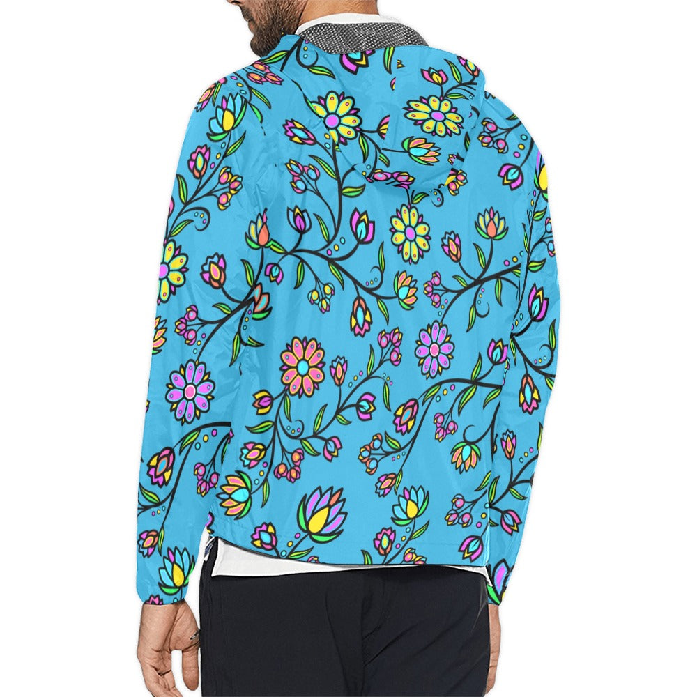 Cosmic Whisper Pastel Rainy Horizon Men's Windbreaker