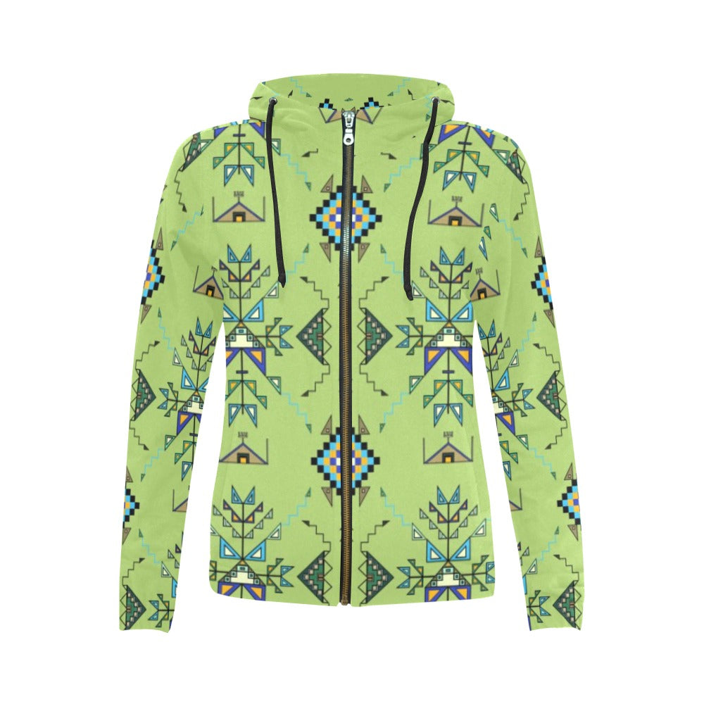 Bear Shield Full Zip Hoodie for Women