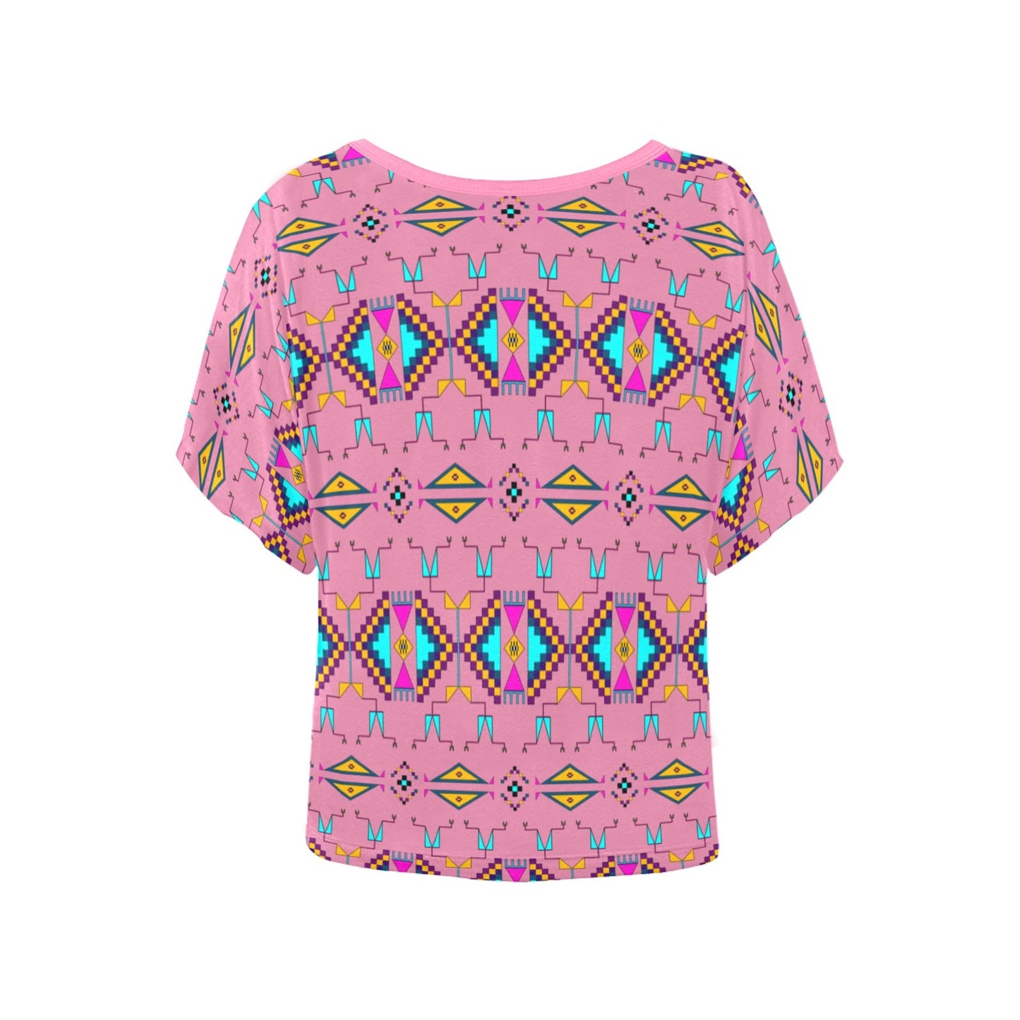 Rite of Passage Pink Women's Batwing-Sleeved Blouse T shirt