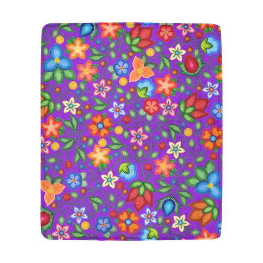 Morning Harmony Purple Large Micro Fleece Blanket