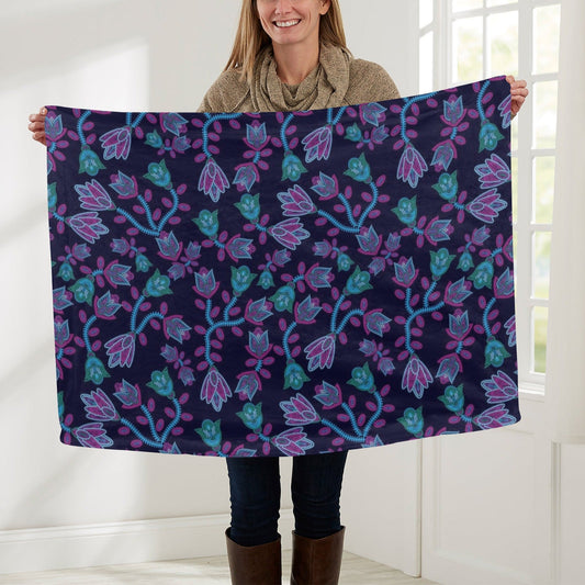 Beaded Blue Nouveau Baby Blanket 30"x40" Baby Blanket 30"x40" e-joyer 