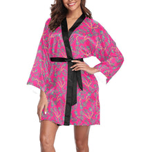 Load image into Gallery viewer, Beaded Lemonade Long Sleeve Kimono Robe Long Sleeve Kimono Robe e-joyer 
