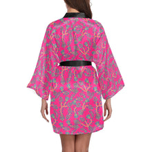 Load image into Gallery viewer, Beaded Lemonade Long Sleeve Kimono Robe Long Sleeve Kimono Robe e-joyer 
