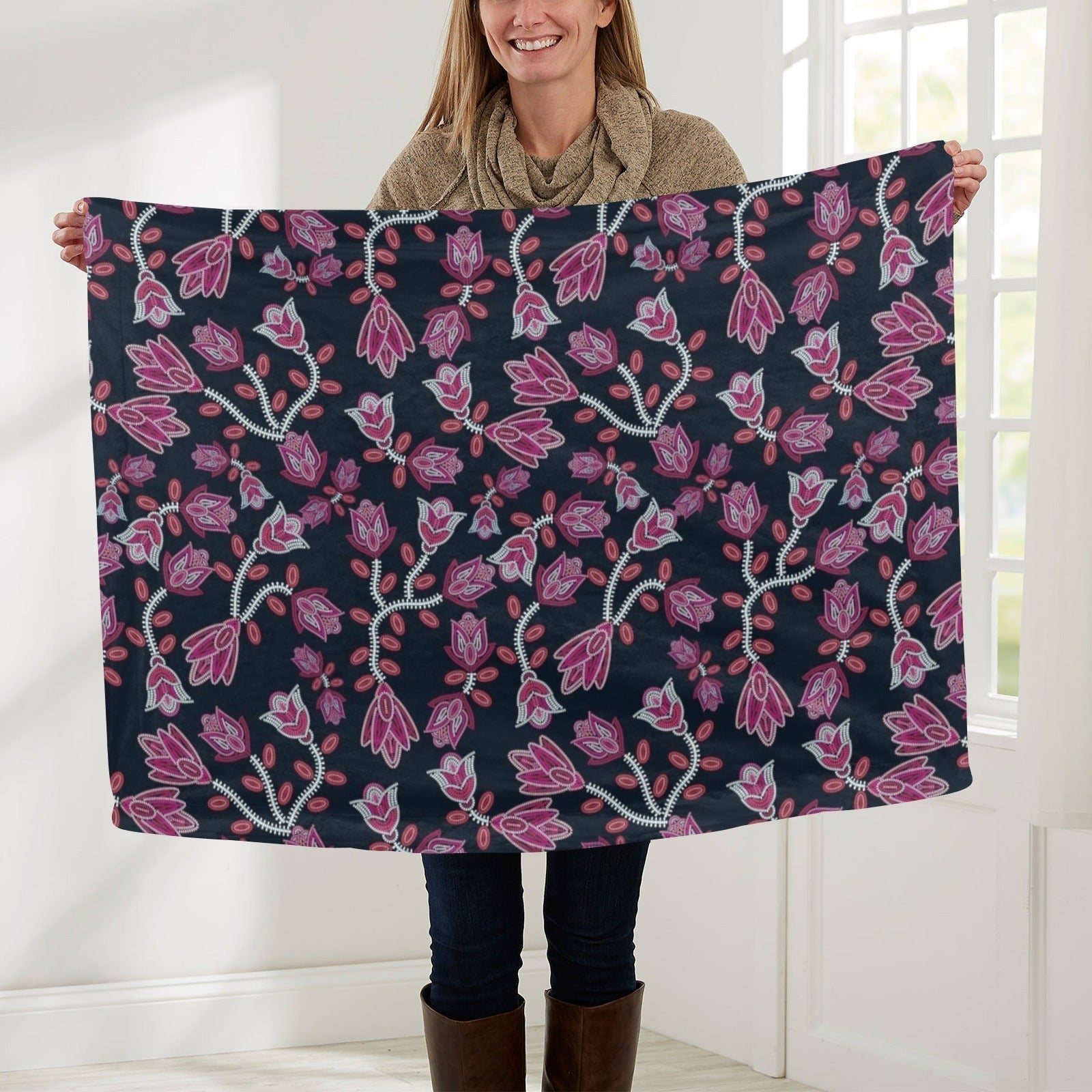 Beaded Pink Baby Blanket 30"x40" Baby Blanket 30"x40" e-joyer 