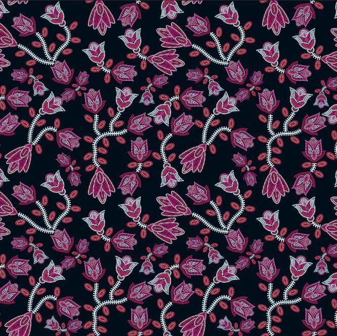 Beaded Pink Cotton Poplin Fabric By the Yard Fabric NBprintex 