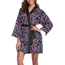 Load image into Gallery viewer, Beaded Pink Long Sleeve Kimono Robe Long Sleeve Kimono Robe e-joyer 
