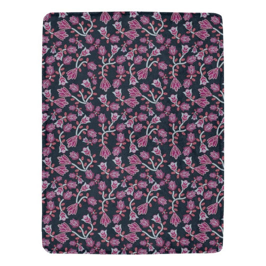 Beaded Pink Ultra-Soft Micro Fleece Blanket 60"x80" Ultra-Soft Blanket 60''x80'' e-joyer 