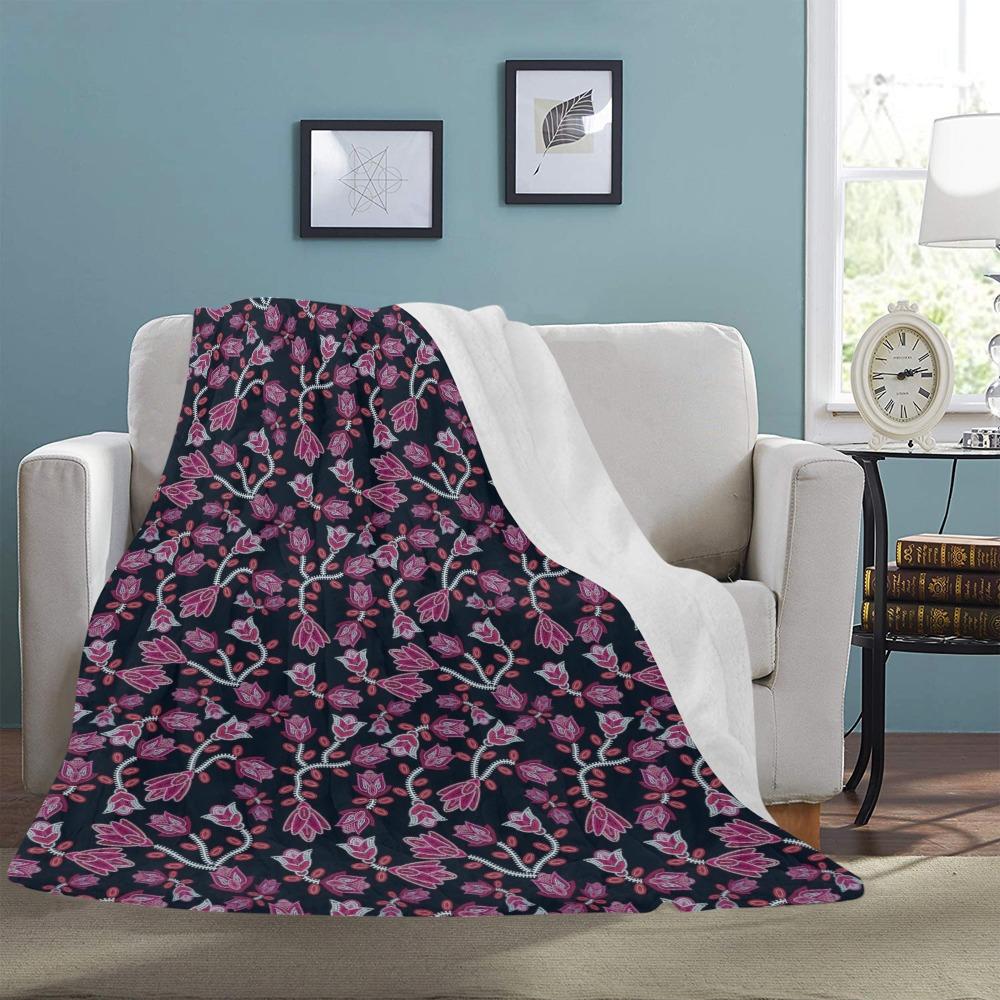 Beaded Pink Ultra-Soft Micro Fleece Blanket 60"x80" Ultra-Soft Blanket 60''x80'' e-joyer 
