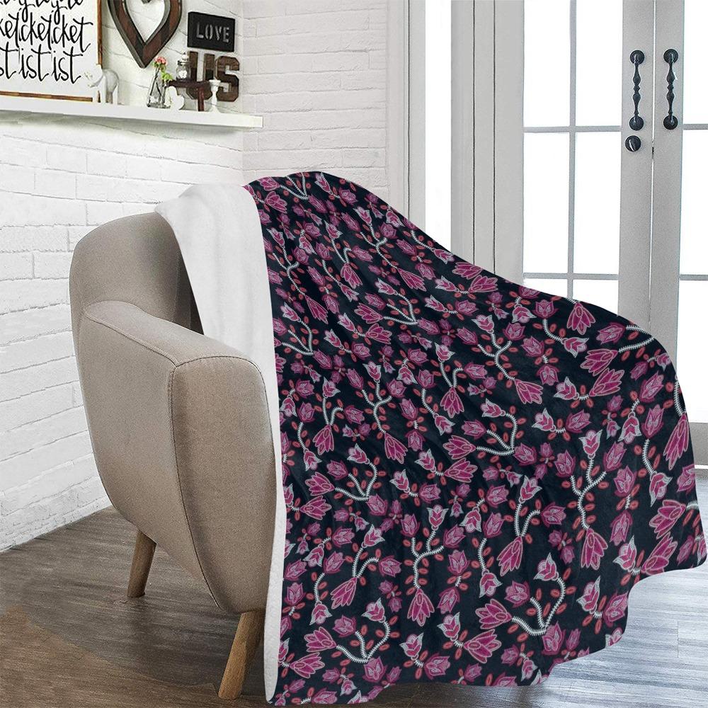 Beaded Pink Ultra-Soft Micro Fleece Blanket 60"x80" Ultra-Soft Blanket 60''x80'' e-joyer 