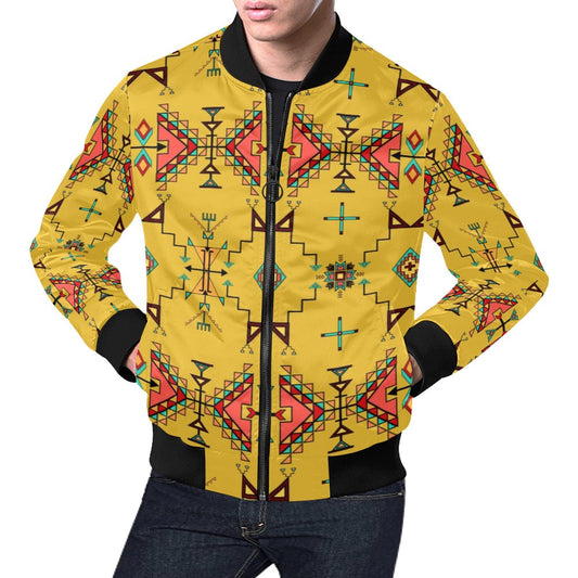 Thunder Flight Yellow Bomber Jacket for Men