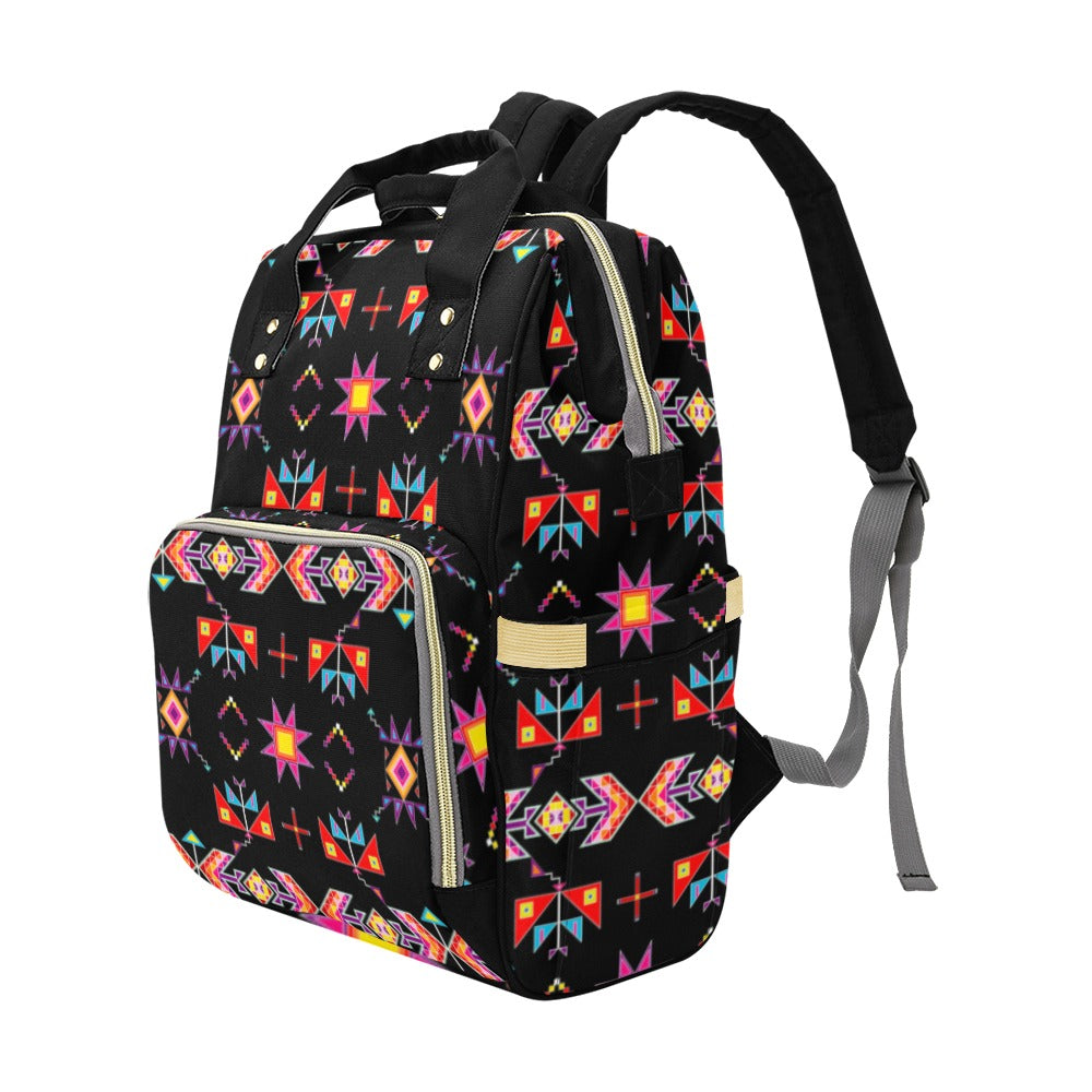 Scattered Generations Black Multi-Function Diaper Backpack