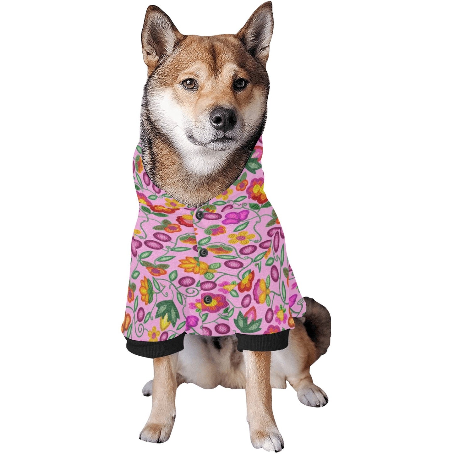 Boreal Bounty Pink Pet Hoodie