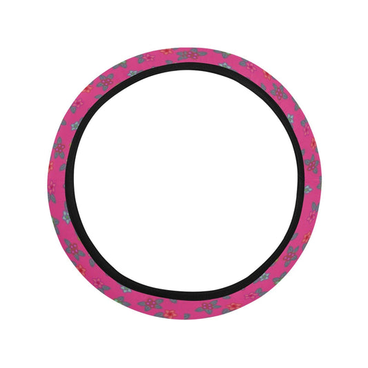 Berry Flowers Steering Wheel Cover
