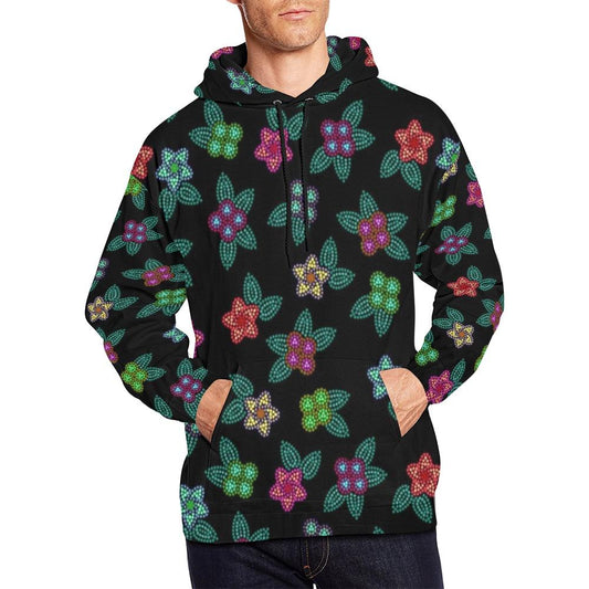 Berry Flowers Hoodie for Men