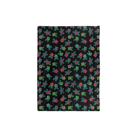 Berry Flowers Small Baby Blanket