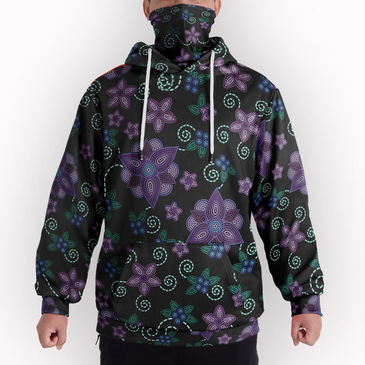 Berry Picking Hoodie With Half Balaclava
