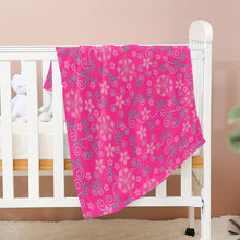 Load image into Gallery viewer, Berry Picking Pink Baby Blanket 30&quot;x40&quot; Baby Blanket 30&quot;x40&quot; e-joyer 
