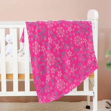 Load image into Gallery viewer, Berry Picking Pink Baby Blanket 40&quot;x50&quot; Baby Blanket 40&quot;x50&quot; e-joyer 
