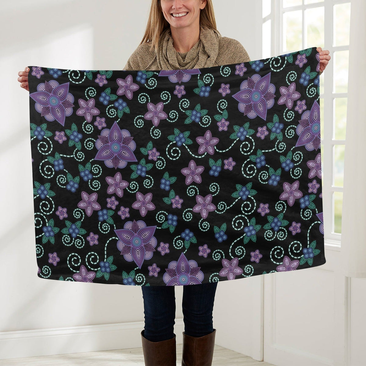Berry Picking Small Baby Blanket by 49 Dzine