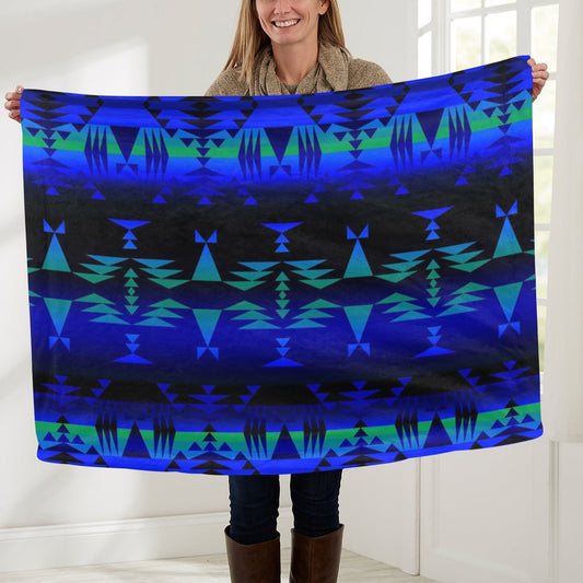 Between the Mountains Large Baby Blanket