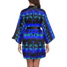 Load image into Gallery viewer, Between the Blue Ridge Mountains Long Sleeve Kimono Robe Long Sleeve Kimono Robe e-joyer 
