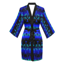 Load image into Gallery viewer, Between the Blue Ridge Mountains Long Sleeve Kimono Robe Long Sleeve Kimono Robe e-joyer 
