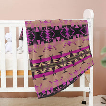 Load image into Gallery viewer, Between the Mountains Berry Baby Blanket 40&quot;x50&quot; Baby Blanket 40&quot;x50&quot; e-joyer 
