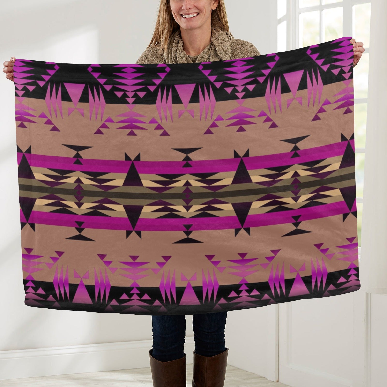 Between the Mountains Berry Baby Blanket 40"x50" Baby Blanket 40"x50" e-joyer 