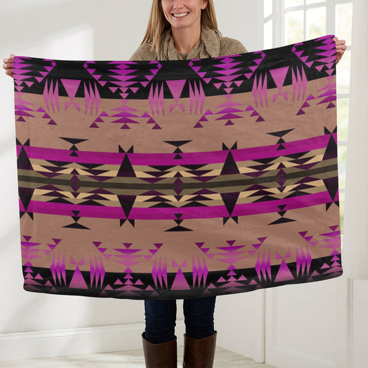 Between the Mountains Berry Baby Blanket 40"x50" Baby Blanket 40"x50" e-joyer 